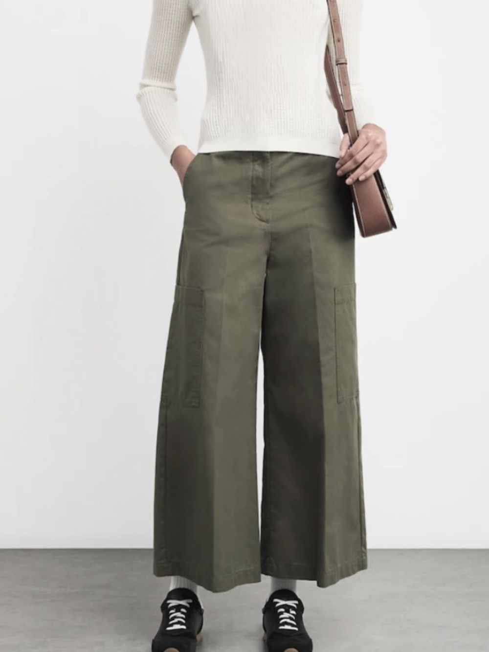 Max Mara Weekend Quiz Cotton Canvas Trousers